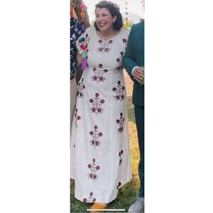Boho Floral Embroidered Maxi Free People